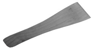 Flacher, länglicher Holzspatel oder Paddel mit breitem Ende